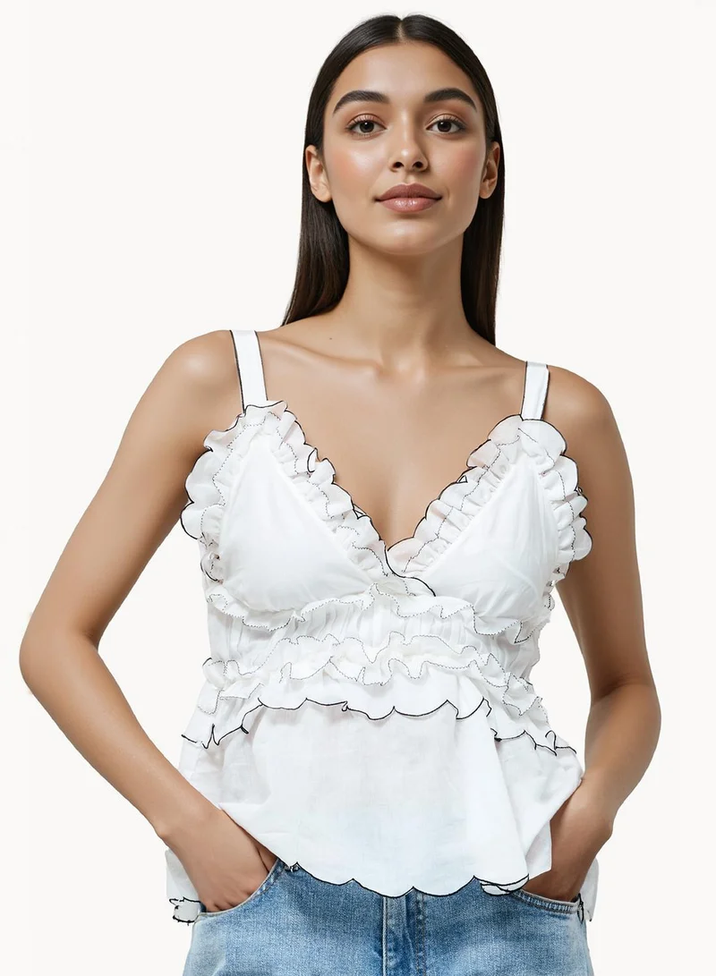 French Connection Sandra Cotton Voile Top