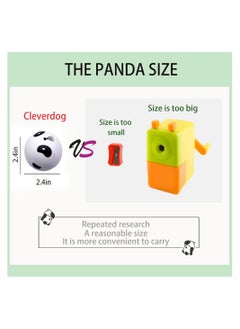KASTWAVE Panda Manual Pencil Sharpener, Long Usage for School Classrooms  - Image 4