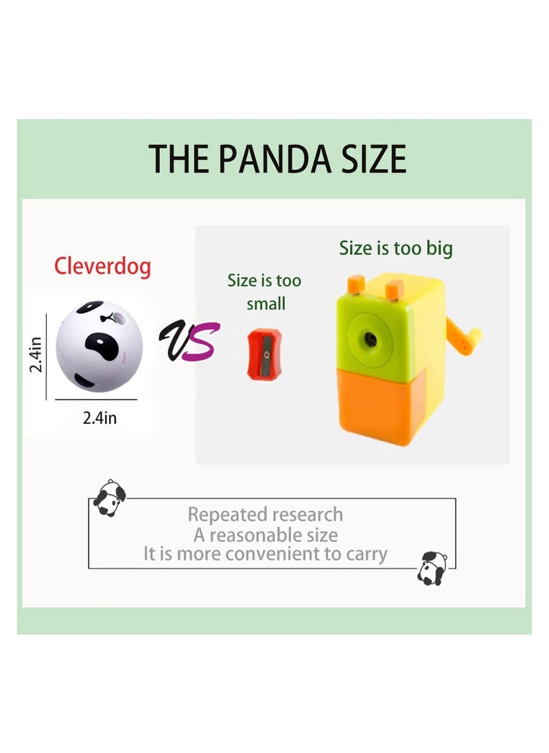 KASTWAVE - Panda Manual Pencil Sharpener, Long Usage for School Classrooms - Image 1