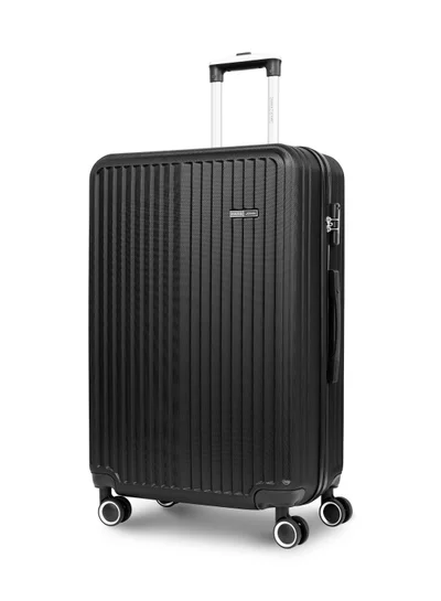 PARAJOHN Alpha large Size Lightweigh ABS Hardside Spinner Luggage Trolley -28 Inch | Carrying 30KG 4-Wheel Hardshell Suitcase-black