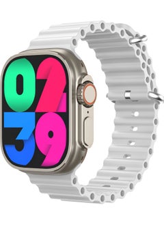 T10 ULTRA 2 Smart Watch BIG INFINITE DISPLAY Wireless Charging 49MM (White)