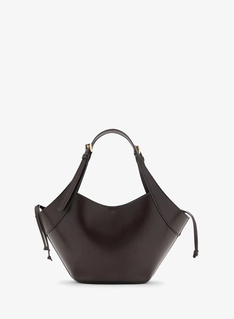 MANGO Double handle handbag with buckles