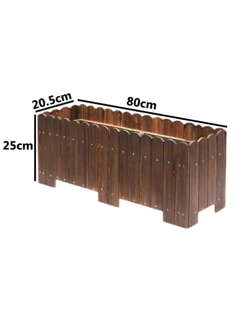 HOME TASTE - Easy-Assembly Raised Garden Bed Rectangular Flower Pot Outdoor Kit With Drainage Hole - Ideal For Large Planting, Simple Setup And Versatile Use (Small) - Image 1