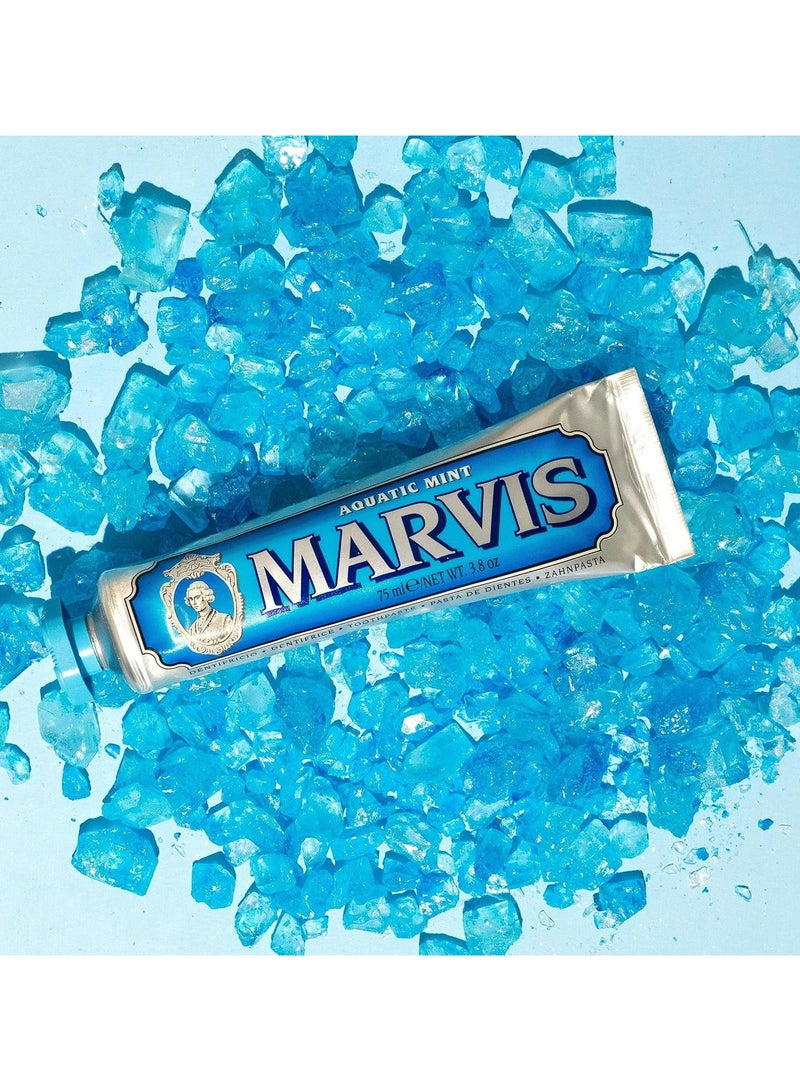 Marvis 85 ml Mint Aquatic Toothpaste - Image 3