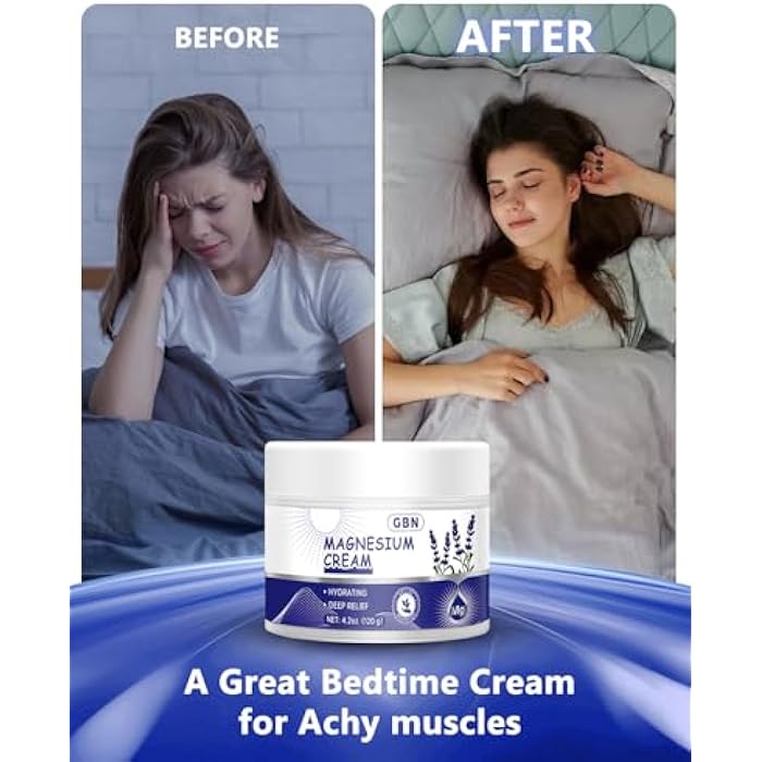GBN Magnesium Cream for Nighttime Routine – Fast-Absorbing Magnesium Lotion with Lavender, Hydrating Body Cream for Daily Relaxation, Non-Greasy & Gentle for Adults & Kids - Image 5