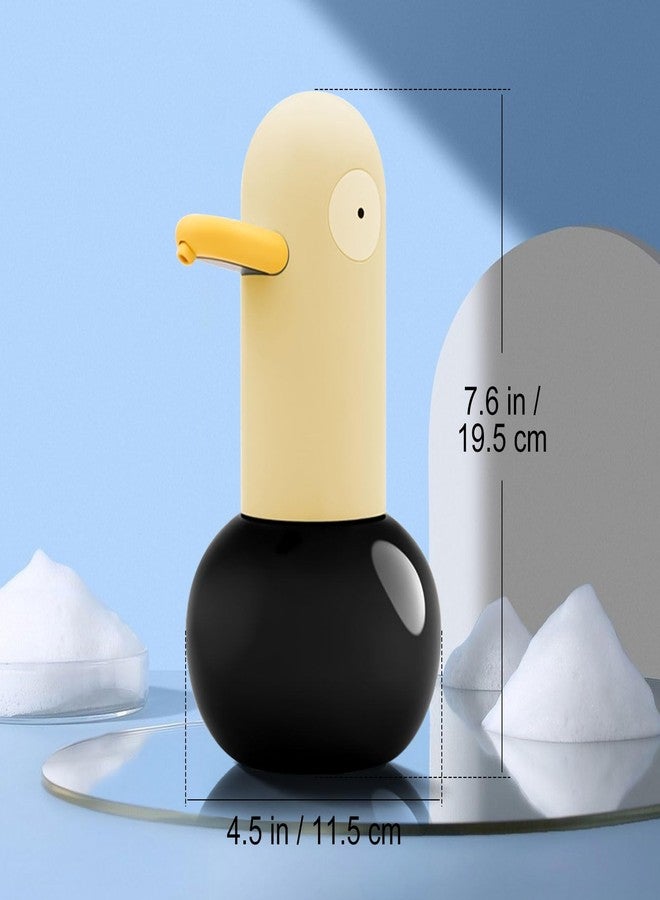 SYWAN Automatic Foaming Soap Dispenser, Duck Head Soap Dispenser 2-Speed Adjustable Touchless Cute Foaming Hand Soap Dispenser for Bathroom Kitchen, USB Rechargeable, 13.5oz (Blue) - Image 2