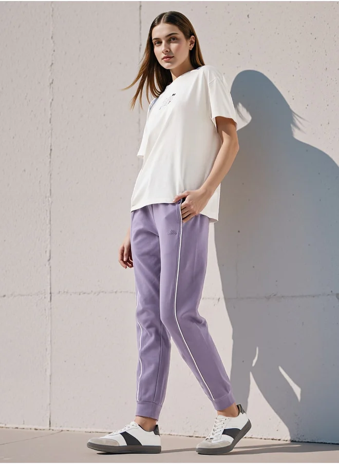 كابا Kappa Contrast Piping Detail Joggers with Drawstring Closure