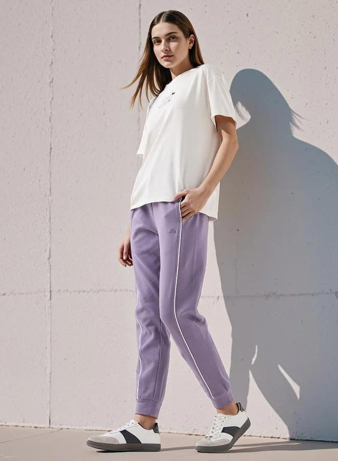 Kappa Kappa Contrast Piping Detail Joggers with Drawstring Closure