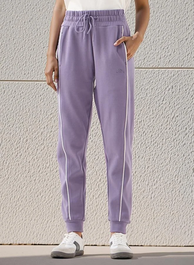Kappa Kappa Contrast Piping Detail Joggers with Drawstring Closure