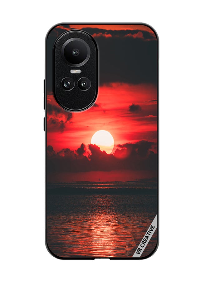 VR CREATIVE Protective Case Cover For Oppo Reno 10 Loving Sun Design Multicolour - Image 1