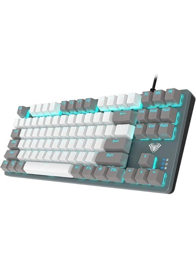 AULA F3061 Membrane Gaming Keyboard + Mouse Combo – Grey - Image 2