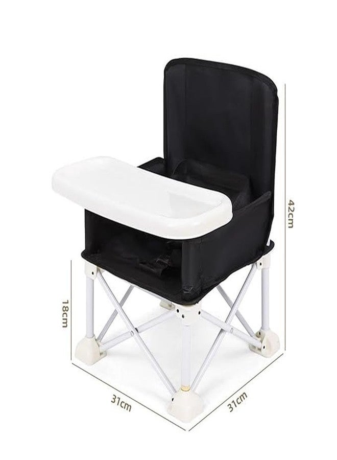Shrevi Portable Compact Baby Seat with Storage Bag - Safety Straps Baby Booster Seat with Removable Dining Tray - Foldable Travel High Chair for Indoor & Outdoor Use - Image 5