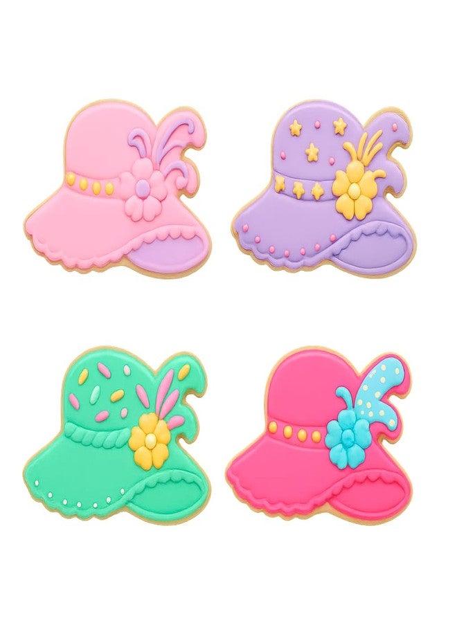 Mighty Gadget Gilded Age Decorated Hat Cookie Cutter & Stamp - 4x2.8" Elegant Design for Themed Parties (Random Color) - Image 5