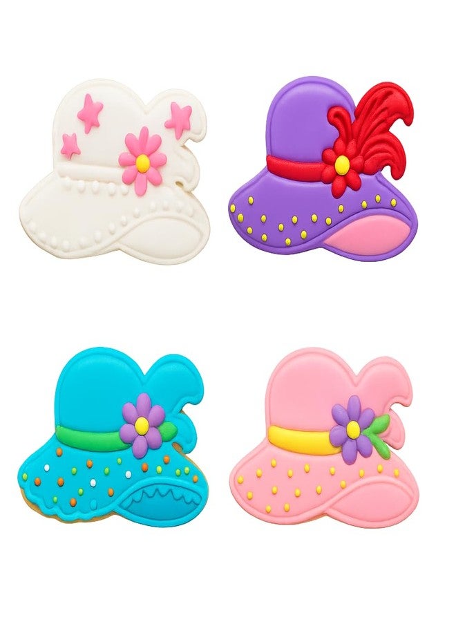 Mighty Gadget Gilded Age Decorated Hat Cookie Cutter & Stamp - 4x2.8" Elegant Design for Themed Parties (Random Color) - Image 4