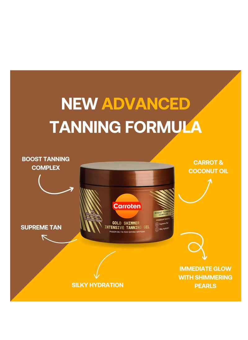 Carroten - Carroten Gold Shimmer Intensive Tanning Gel SPF0 150 ml / 5 oz - Image 1