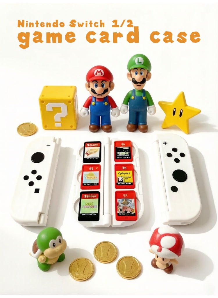 Samu Nintendo Switch 1/2 Game Card Case 6 Slots | Portable Controller-Shaped Storage Box - Image 1