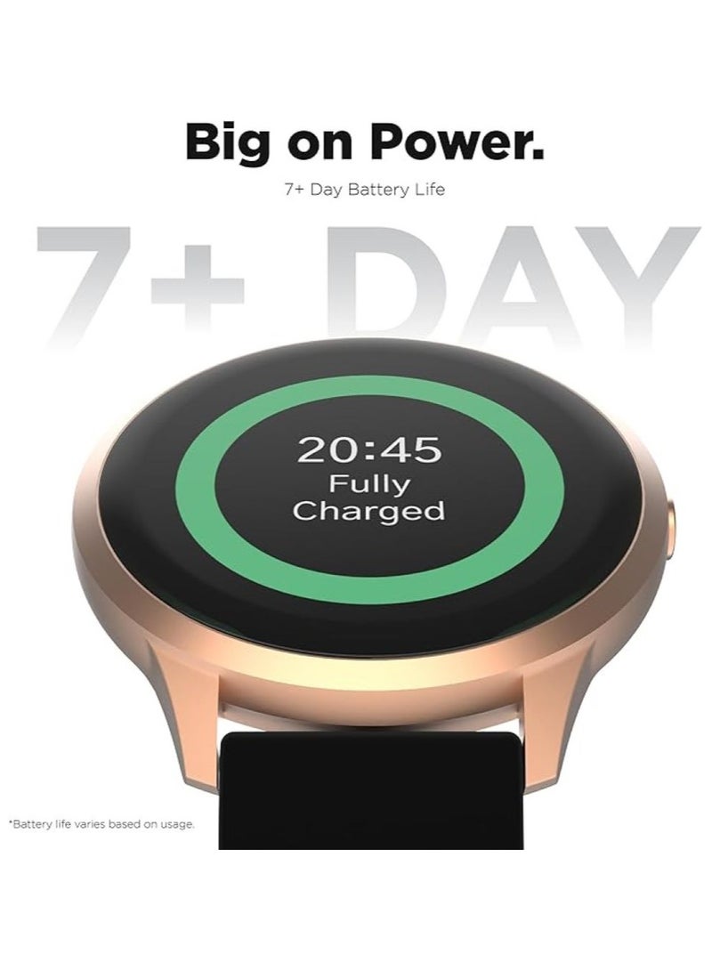 iTouch Unisex Interactive Sports 4 Watch Rosegold/Black with Silicone Strap, TP4R01-C02 - Image 5