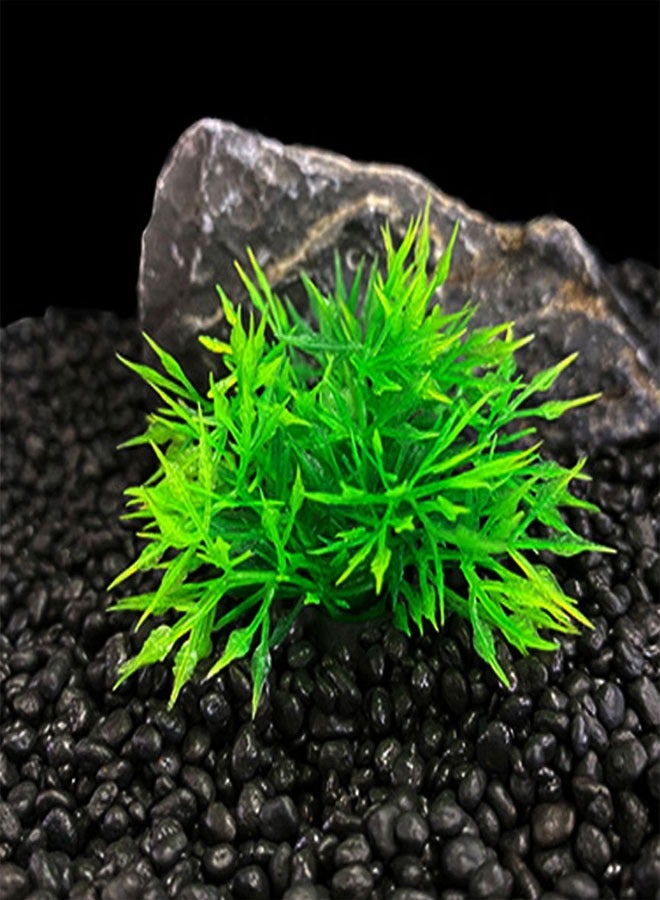 وهاواي Aquarium Fish Tank Plastic Plants and Cave Rock Decorations Set 7 PCS, Small and Large Artificial Fish Tank Plants with Cave Rock Fish Tank Accessories Style B - Image 5