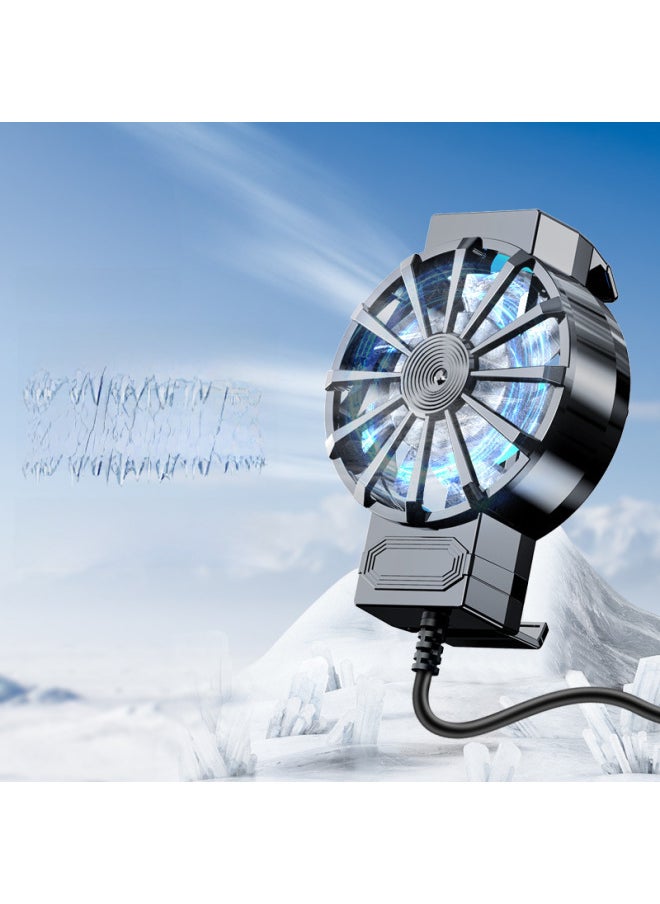 Generic X13 X 16 Mobile Phone Radiator Plug-in Air-cooled Radiator Taote Xixi Drainage Model Running Amount Of Large Wind-Color:Sl-54 (non-icing Regular Model)  - Image 2