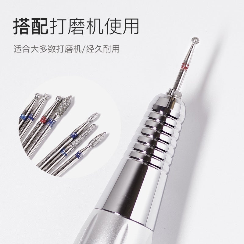 Russian Front Sanding Head Emery Nail Sanding Head Armor Remove Dead Skin Metal Head Diamond Remove Potherapy Glue - Image 4