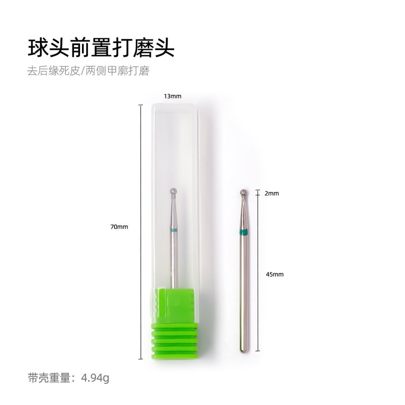 Russian Front Sanding Head Emery Nail Sanding Head Armor Remove Dead Skin Metal Head Diamond Remove Potherapy Glue - Image 1