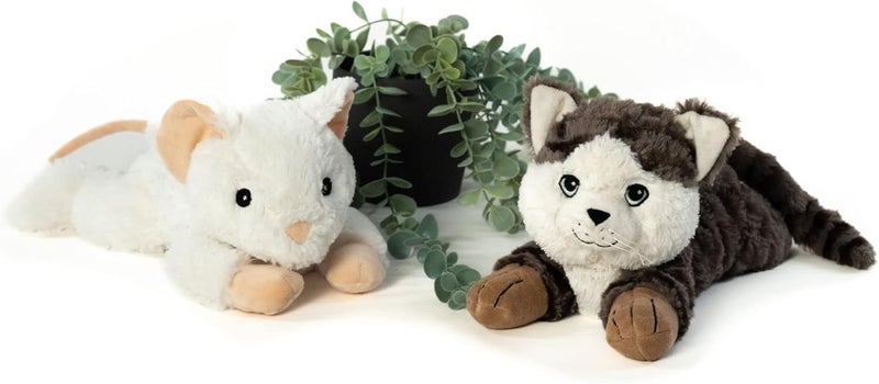 Habibi Plush Classic - 1871 Cat Tabby - Heat Cuddly Toy with Millet Grain Filling for Warming in the Microwave/Oven - Image 3