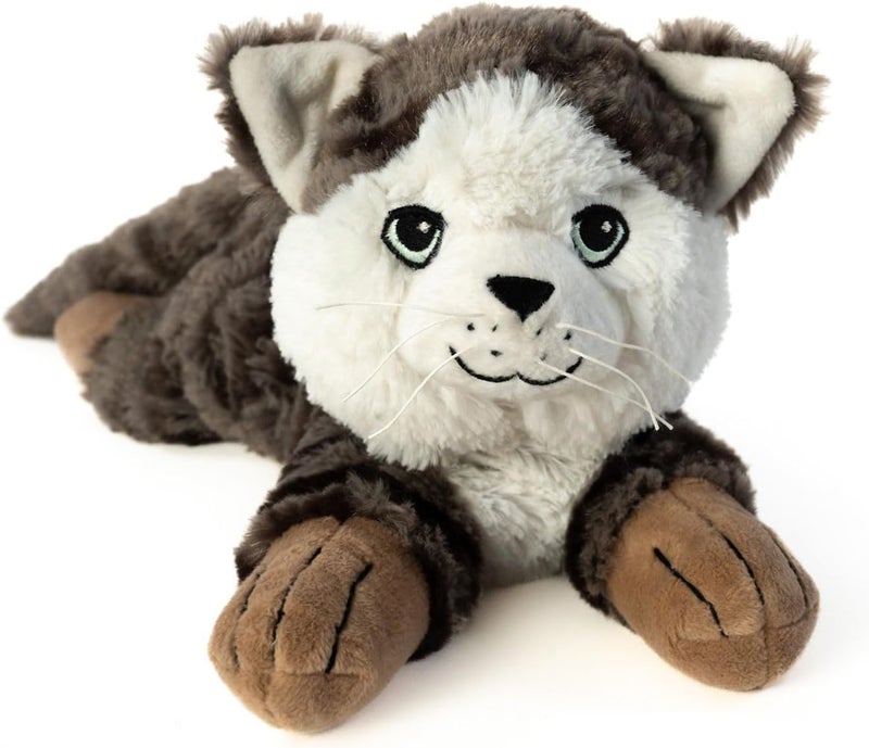 Habibi Plush Classic - 1871 Cat Tabby - Heat Cuddly Toy with Millet Grain Filling for Warming in the Microwave/Oven - Image 2