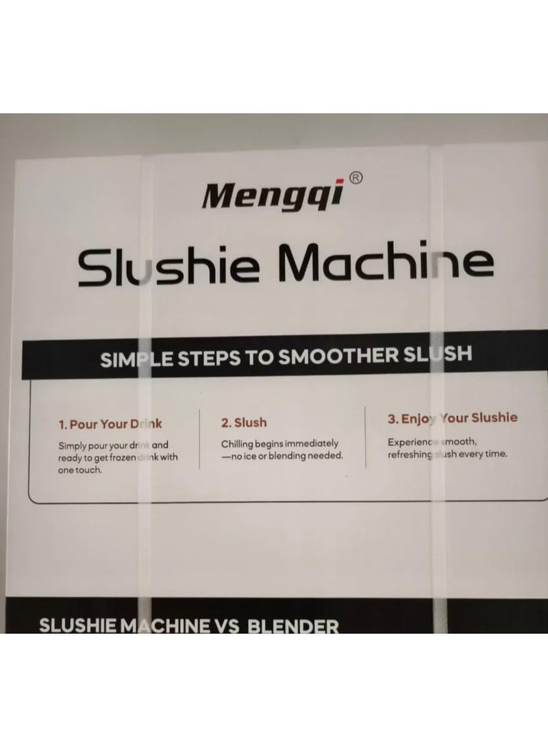 Mengqi Electric Frozen Dessert & Slushie Maker with Compressor Cooling, 6 Preset Modes, Stainless Steel - Image 3