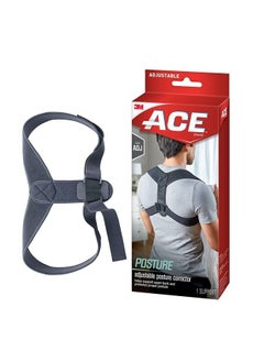 Brand Posture Corrector, Posture Correction, Adjustable, Hook-and-Loop Shoulder Straps Provide Secure Fit, Posture Support Fits Discreetly Under Clothing, One Size Fits Most
