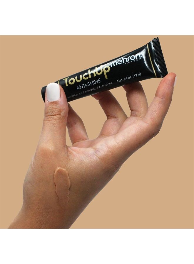 mehron Makeup TouchUp Anti-Shine Gel | Matte Primer Face Makeup | Finishing and Primer Gel (Medium Tint)