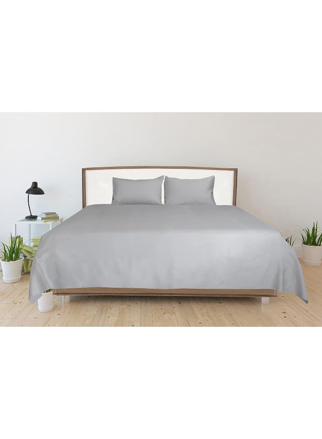 Hotel Linen Klub Hotel Linen Klub 3-Piece Queen Bed Sheet Set - Silver  - Image 1