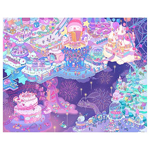 Pintoo Jigsaw Puzzles 2000 Piece for Adults Lai Jiashan Starry Land Beautiful Plastic Puzzle for Home Decor Zero Dust Easy Storage H2845 - Image 1