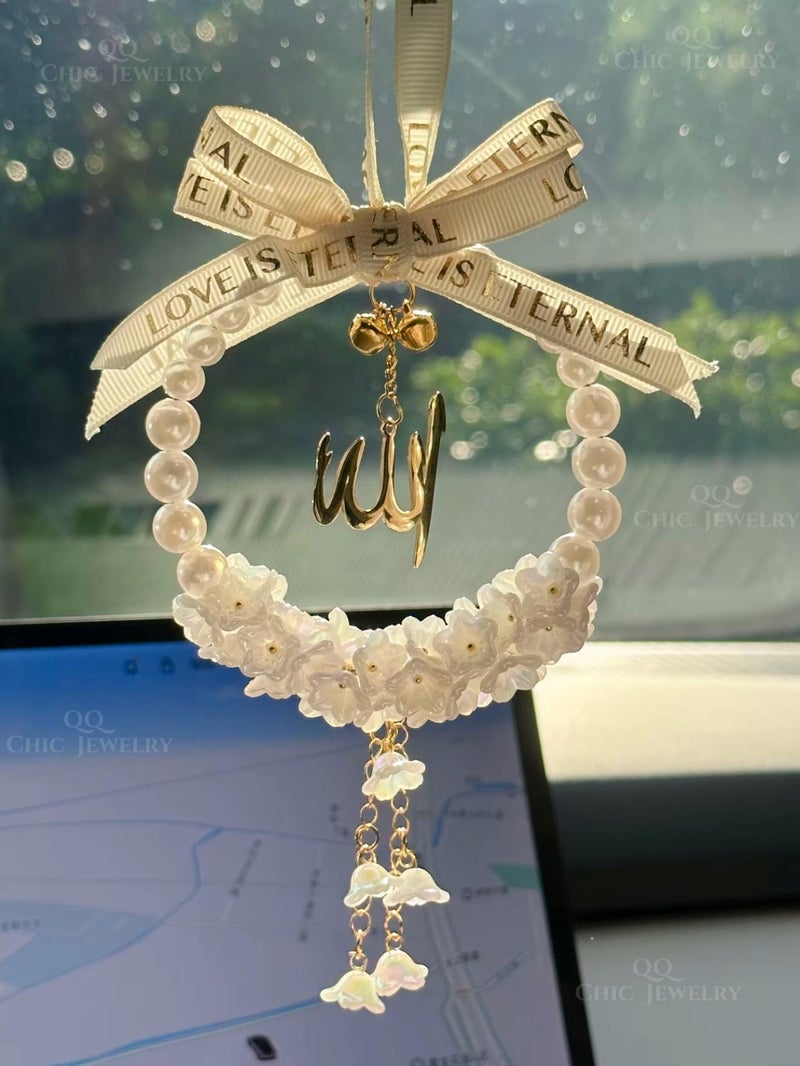 Thank Allah for bringing good luck. Crystal pendants, car accessories, car hangings, home decorations, mirror hangings, used for interior decoration, indoor decoration - Image 2