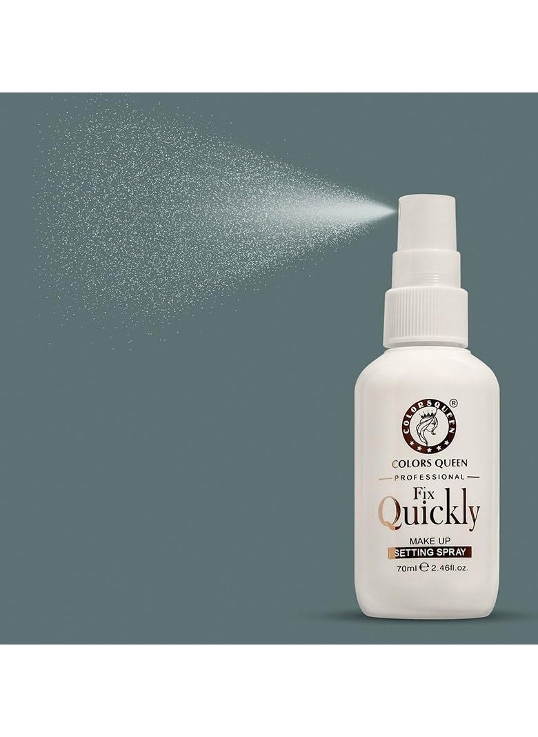 COLORS QUEEN Fix Quickly Makeup Setting Spray 70ml Long Lasting Face Natural Finish Keeps Makeup Intact Hydrate Lightweight Quick Dry Makeup Fixer  - Image 2