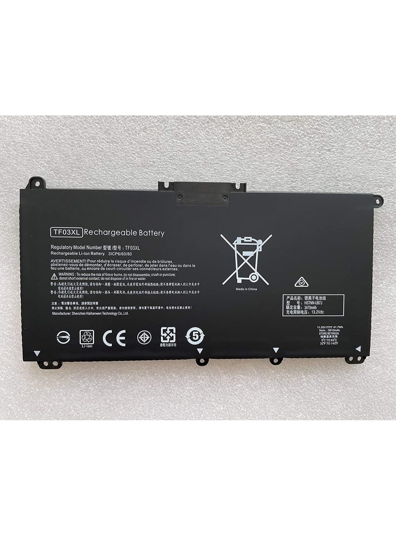 11.55V 41.7Wh HT03XL Battery Compatible for Hp Pavilion 14-CE Series Pavilion 14-CE0020TX HSTNN-UB7J L11421-542 HT03XL HSTNN-IB8O L11421-1C - Image 3
