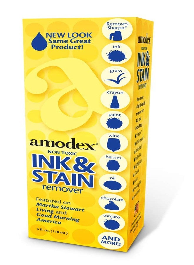 Amodex Products Inc 104 Liquid Ink & Stain Remover 4oz, Fresh and Clean - Image 2