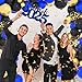 LUDEOU Royal Blue Black Gold Balloon Garland Arch Kit Blue and Black Balloons Metallic Gold Balloons Video Game Balloons for Men Video Game Birthday Retirement Graduation Party Decorations - Image 4