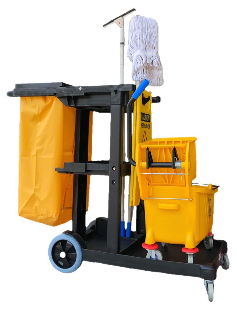 Simpli-Magic SimpliMagic 79191 Janitorial Cart Commercial Black 