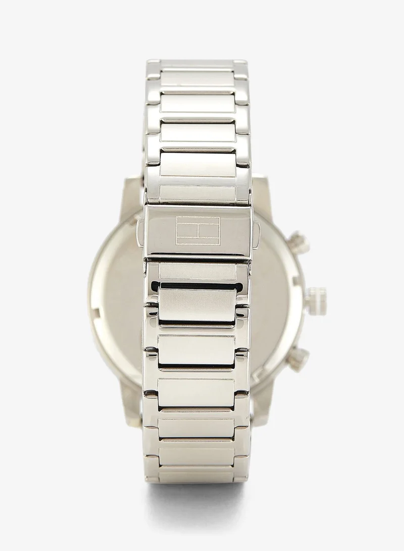 Tommy Hilfiger Silver Mens Analog Multifunction Quartz Watch With Silver Stainless Steel Bracelet - 1710401 for Men | Best Price UAE