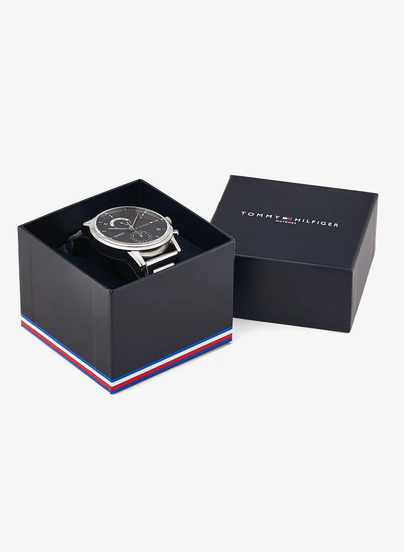 Tommy Hilfiger Silver Mens Analog Multifunction Quartz Watch With Silver Stainless Steel Bracelet - 1710401 for Men | Best Price UAE