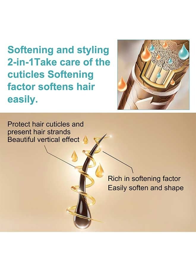 EELHOE Protein Correcting Hair Straighteing Cream 60ml, Silk And Gloss Hair Straightening Cream, Nourishing Fast Smoothing Care Straight Hair Cream, for Thick/Curly/Difficult Hair, Repair Damaged Hair - Image 2