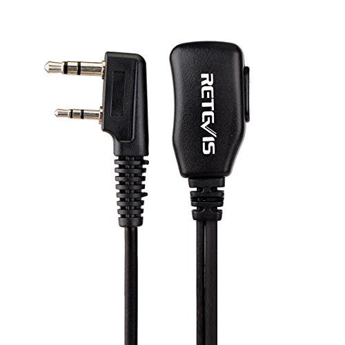 Retevis 2 Pin PTT Mic Covert Acoustic Headset Compatible with Kenwood PUXING Baofeng UV-5R UV-5RA 888S Retevis RT22 RT21 H777 (1 Pack) - Image 5