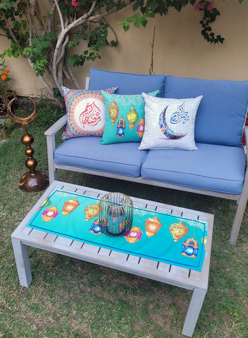 Alwan مجموعة من 3 أغطية وسائد رمضان كريم - Image 2