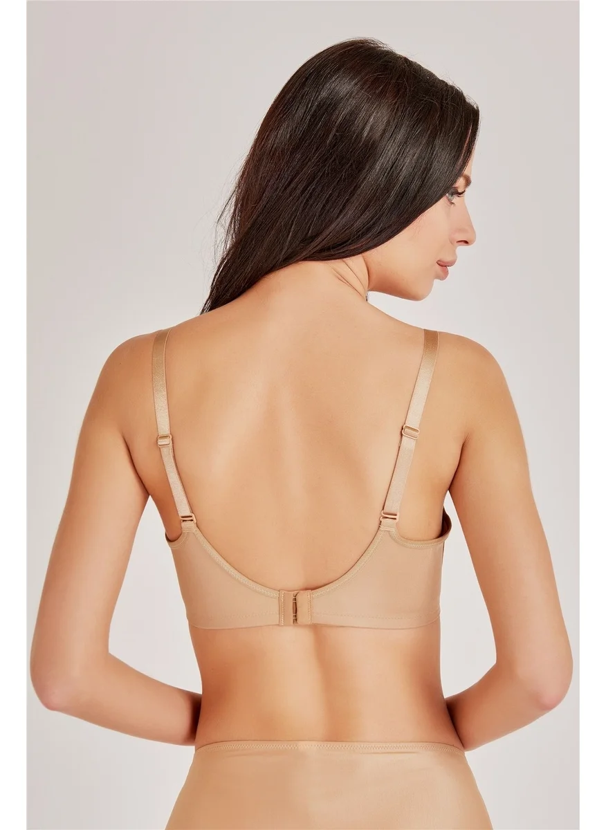 Magic Form 5738 Flat Fabric Thin Sponge Plus Size Contouring Bra - Dark Skin