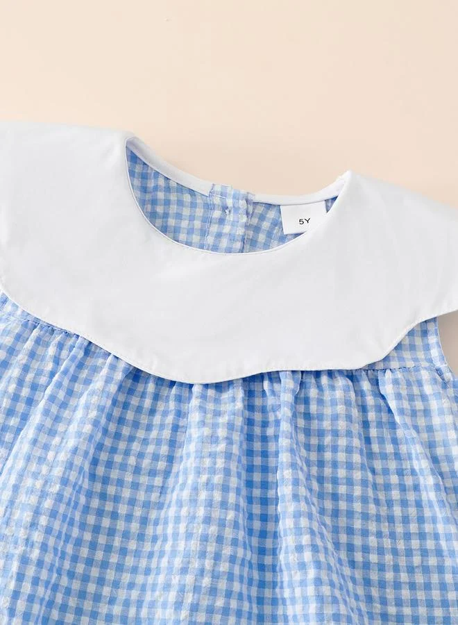 Take Two  Girls Checked Sleeveless Knee-Length Dress for Women | Best Price UAE
