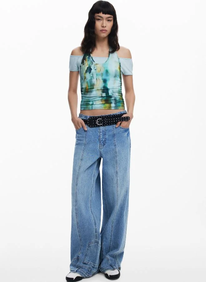 DESIGUAL Double-Layer Effect T-Shirt