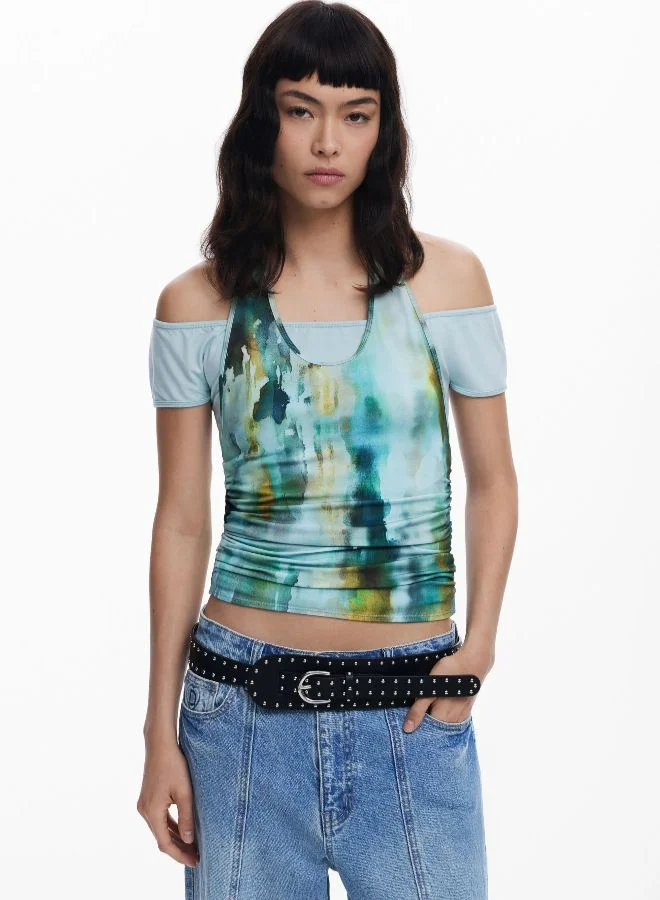 DESIGUAL Double-Layer Effect T-Shirt