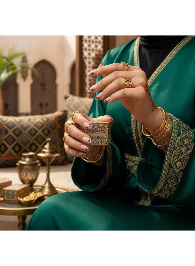 سنسيب نوع الأظافر: أظافر فرنسية ملصقة - حزمة جل ناعم، أظافر فرنسية مزيفة قصيرة، أظافر صالونية الجودة، أظافر ملصقة بسلاسة، أظافر ملصقة بالغراء للنساء، فن الأظافر، تزيين الأظافر. - Image 2