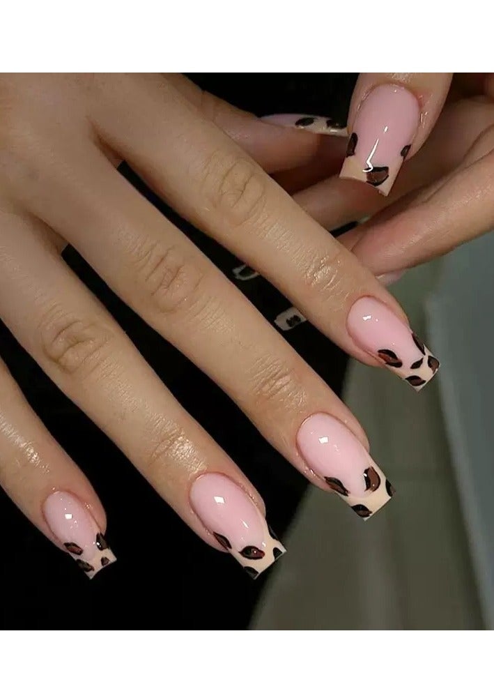 سنسيب نوع الأظافر: أظافر فرنسية ملصقة - حزمة جل ناعم، أظافر فرنسية مزيفة قصيرة، أظافر صالونية الجودة، أظافر ملصقة بسلاسة، أظافر ملصقة بالغراء للنساء، فن الأظافر، تزيين الأظافر. - Image 3