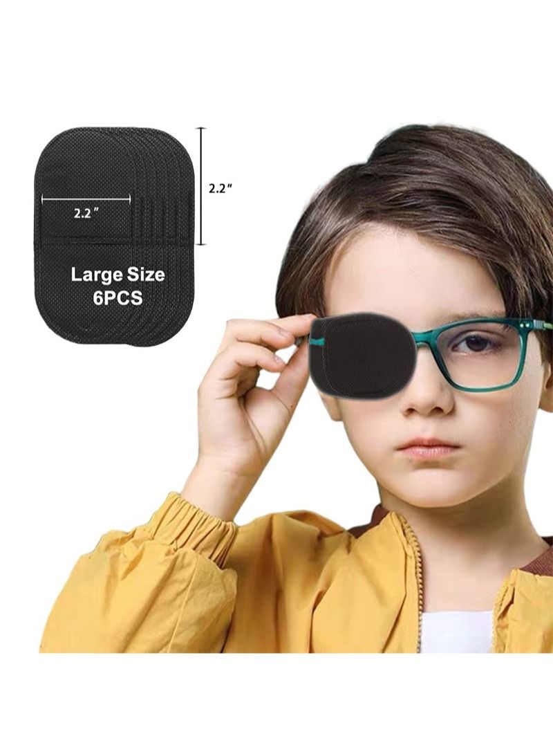 Aikanbo Adult Children's Eye Mask Eyeglass Eye Mask for Left or Right Eye Amblyopia Strabismus 6 Pieces  - Image 1